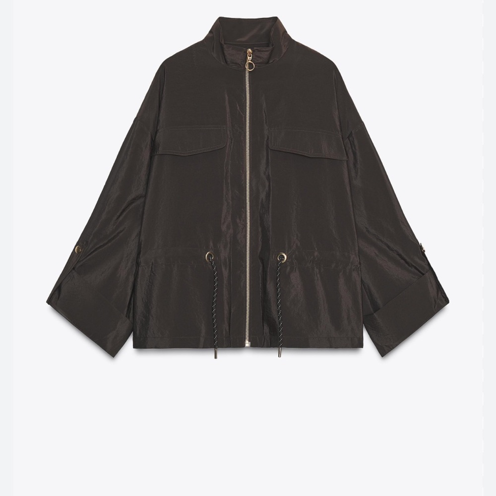Zara Dark Brown Utility Jacket